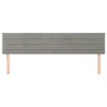 Têtes de lit 2 pcs Gris clair 80x5x78/88 cm Velours