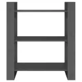 Bibliothèque/Séparateur de pièce Gris 80x35x91 cm Pin solide