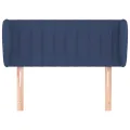 Tête de lit avec oreilles Bleu 103x23x78/88 cm Tissu