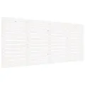 Tête de lit murale Blanc 206x3x91,5 cm Bois massif de pin