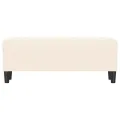 Banc Crème 100x35x41 cm Velours