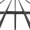 Cadre de lit métal avec tête de lit/pied de lit noir 120x200 cm