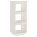 Bibliothèque/Séparateur de pièce Blanc 40x35x103 cm Pin massif