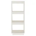 Bibliothèque/Séparateur de pièce Blanc 40x35x103 cm Pin massif