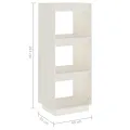 Bibliothèque/Séparateur de pièce Blanc 40x35x103 cm Pin massif