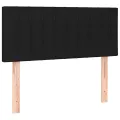 cadre de lit avec matelas Noir 100x200 cm Tissu