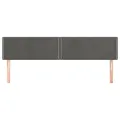 Têtes de lit 2 pcs Gris foncé 80x5x78/88 cm Velours
