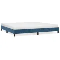 Cadre de lit Bleu foncé 200x200 cm Velours