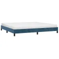 Cadre de lit Bleu foncé 200x200 cm Velours