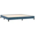 Cadre de lit Bleu foncé 200x200 cm Velours