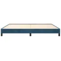 Cadre de lit Bleu foncé 200x200 cm Velours
