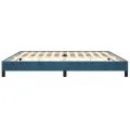 Cadre de lit Bleu foncé 200x200 cm Velours
