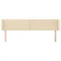 Tête de lit avec oreilles Crème 183x23x78/88 cm Tissu