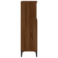 Armoire de bain chêne marron 30x30x100 cm bois d'ingénierie
