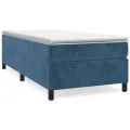 cadre de lit Bleu foncé 90x190 cm Velours