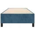 cadre de lit Bleu foncé 90x190 cm Velours
