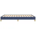 Cadre de lit Bleu 140x190 cm Tissu