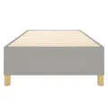 cadre de lit Gris clair 90x200 cm Tissu