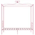 Cadre de lit à baldaquin Rose Métal 100 x 200 cm