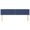 Têtes de lit 2 pcs Bleu 100x5x78/88 cm Tissu