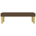 Banc Marron foncé 100x30x30 cm Tissu