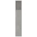 Armoire de tête de lit Gris béton 220x18,5x104,5 cm
