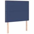 Tête de lit à LED Bleu 100x5x118/128 cm Tissu