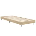 Cadre de lit chêne sonoma 75x190 cm bois d'ingénierie