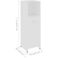 Ensemble de meubles de salle de bain 3 pcs Blanc Aggloméré
