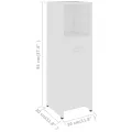 Ensemble de meubles de salle de bain 4 pcs Blanc Aggloméré