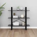 Bibliothèque Gris 100x30x105 cm Aggloméré