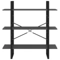 Bibliothèque Gris 100x30x105 cm Aggloméré