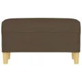 Banc Marron 70x35x41 cm Tissu