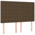 cadre de lit avec matelas Marron foncé 140x200 cm