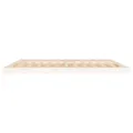 Cadre de lit blanc 200x200 cm bois de pin massif