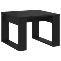 Table d'appoint Noir 50x50x35 cm Aggloméré
