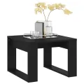 Table d'appoint Noir 50x50x35 cm Aggloméré