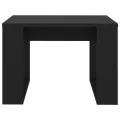 Table d'appoint Noir 50x50x35 cm Aggloméré