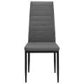 Chaises à manger lot de 2 gris clair tissu