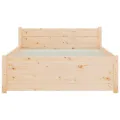 Cadre de lit bois massif 75x190 cm petit simple
