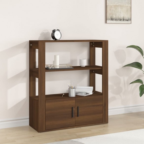 Buffet Chêne marron 80x30x90 cm Bois d'ingénierie