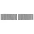 Meubles TV 2 pcs Sonoma gris 80x30x30 cm Bois d'ingénierie