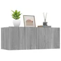 Meubles TV 2 pcs Sonoma gris 80x30x30 cm Bois d'ingénierie