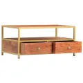 Table basse 90 x 50 x 40 cm Bois d'acacia massif