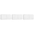 Ensemble de meubles TV 5 pcs Blanc Bois d'ingénierie