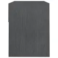 Tables de chevet 2 pcs Gris 40x31x40 cm Bois de pin massif