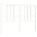 Cadre de lit avec tête de lit blanc King Size bois massif