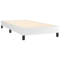 cadre de lit avec matelas Blanc 90x190 cm Similicuir