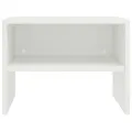 Tables de chevet 2 pcs Blanc 40x30x30 cm Bois d'ingénierie