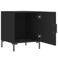 Tables de chevet 2 pcs noir 40x40x50 cm bois d’ingénierie